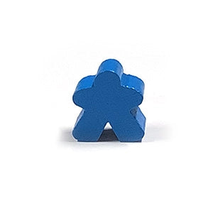 Blue 16mm Meeple game piece