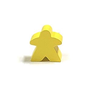 Yellow 16mm Meeple game piece