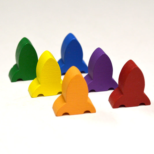 Rocketship game pieces