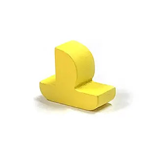 Yellow 16mm sailboat game piece